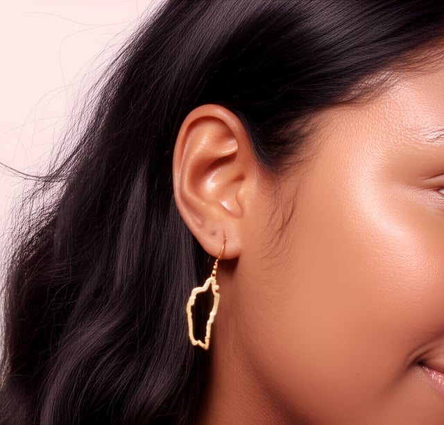 Dominica Silhouette Small Drop Earrings